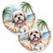Edge Collections - Multicolor - Coastal Tropical Car Coasters for Cup Holders